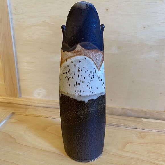 Vintage Robert Parrott Mid-Century Modern Signed Studio Art Pottery Ceramic Vase - Picture 5 of 11